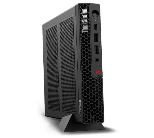 [L-P3-TINY] Lenovo Thinkstation P3 Tiny PC Intel Core i7-13700T NVIDIA T1000 8GB VRAM 16GB RAM 512GB SSD NVME Windows 11 Pro -Black
